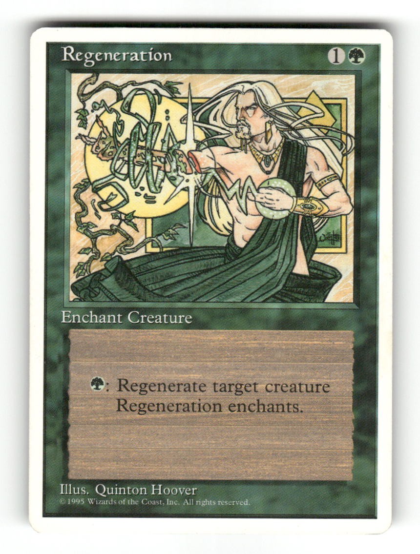 Regeneration Common Fourth Edition Magic: The Gathering Near Mint