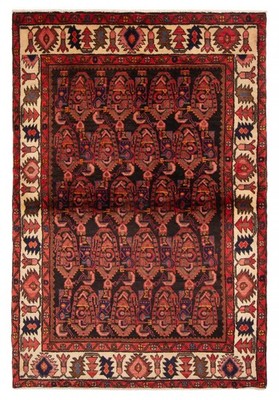 Traditional Vintage Hand-Knotted Area Rug 4'5'' x 6'9'' Oriental Wool Carpet