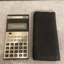 Casio Rare Vintage 1980s CASIO FX-5  Calculator with  case in working order VGC 