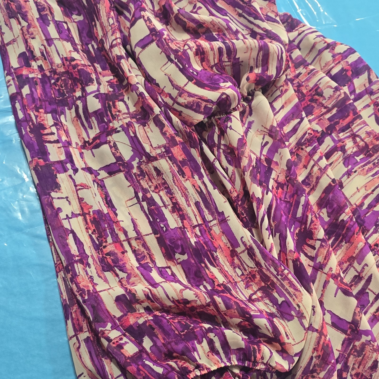 2 Impulse 2X Plus Abstract Ruffle Pullover Blouse… - image 4