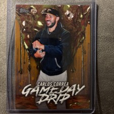 2026 Topps Celebration Gameday Drip (Gold /50) Carlos Correa #GD-20