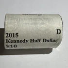 2015 D KENNEDY HALF DOLLAR ROLL!!  DENVER MINT!!