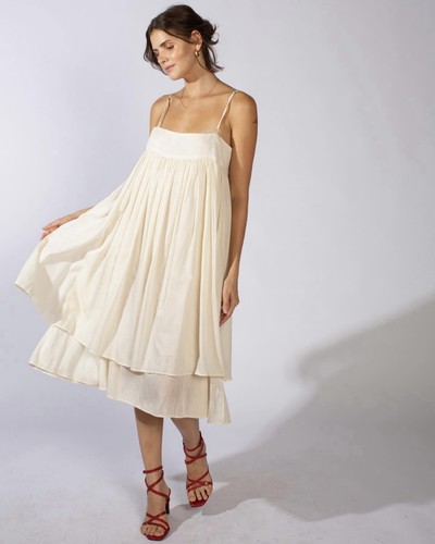 Loup Charmant Starboard Organic Cotton Midi Dress Small
