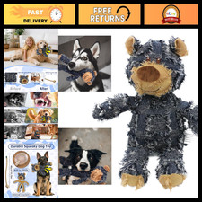 Indestructible Dog Toy for Heavy Chewers - Robust Squeaky Plush Bear, Unbreakabl