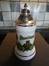 Pilsner Urquell Bierkrug, Seidel, Zinndeckel, Limitiert, Sonderedition, 0,5L,