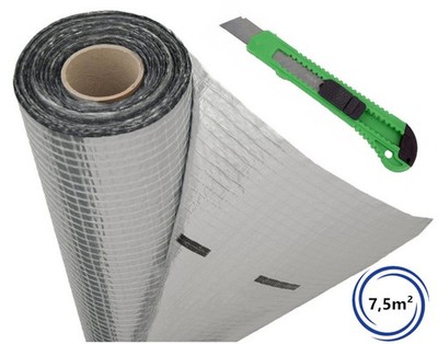 Dampfsperre Dampfsperrfolie Luftsperre energiesparend KRUMBER ALU | 7,5 m² | 90g