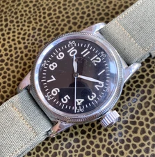 1940's Elgin A-11 Hack Grade 539 16 Jewels US Military Issued Wristwatch #6