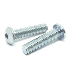  10-24x3/4" Alloy Button Head Socket Cap Screws Zinc Clear Choose Qty 
