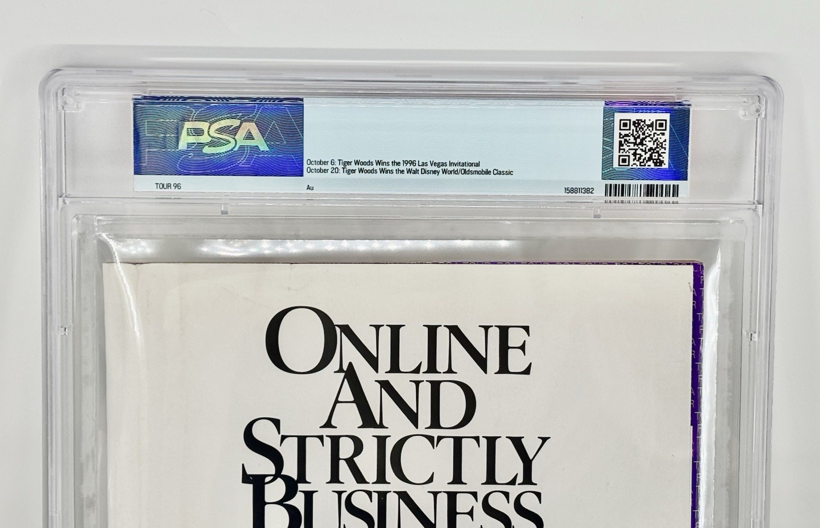 1996 Tiger Woods Rookie Auto 1996 PGA Tour Guide PSA Authenticated GEM 10 AUTO view 7