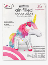 Anagram Unicorn Air-Filled Foil Balloon Decoration 22 x 25 in No Helium
