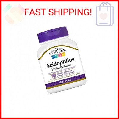21st Century Acidophilus Capsules, 100 Count (21339)