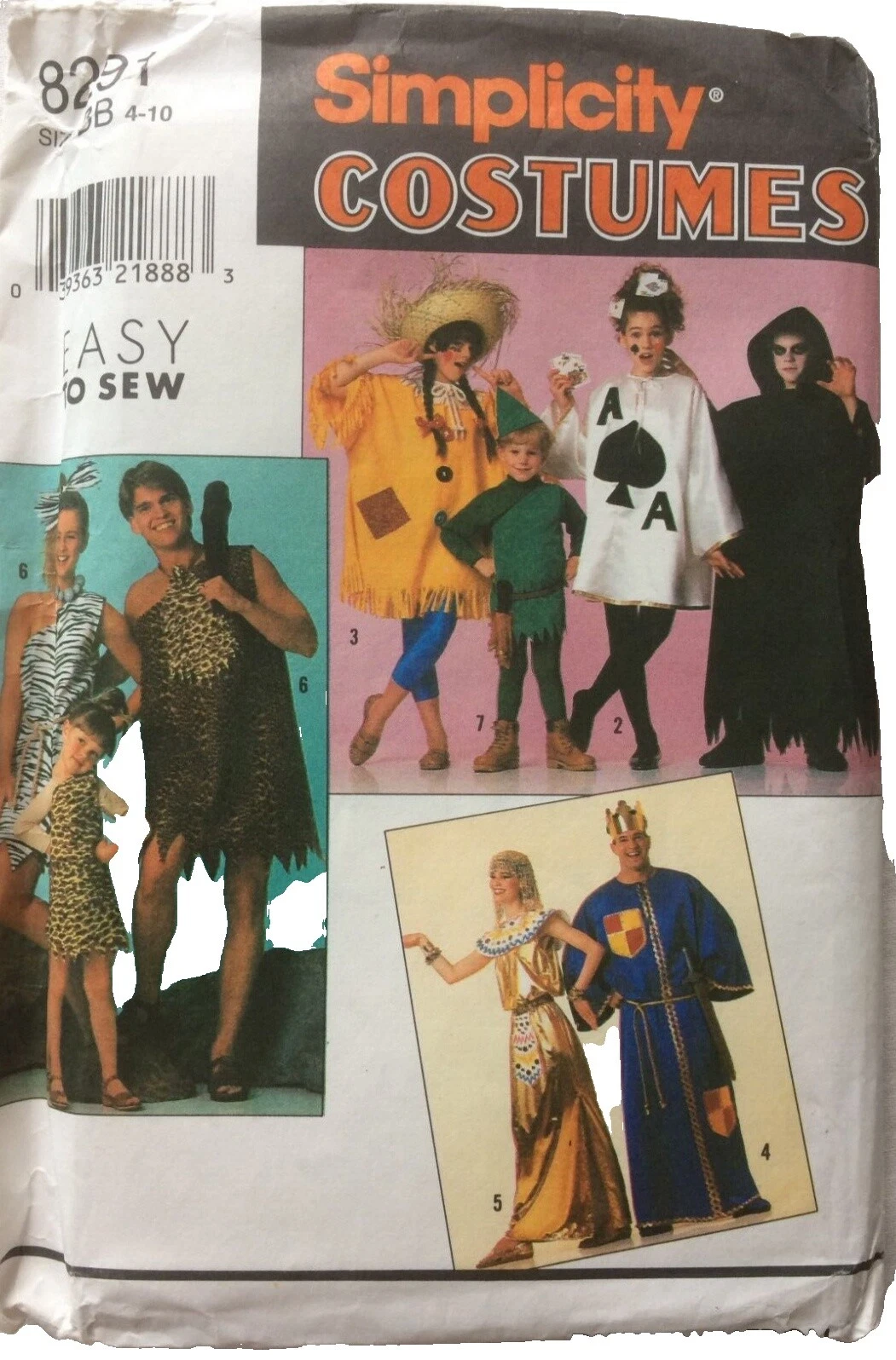 Disfraz Unisex Corte Patrones de Costura