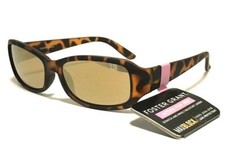 New Foster Grant SUNGLASSES Active for Her Matte Tortoise Flex Temples Gold Mirr