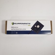 Guardianite Premium Refrigerator Door Lock with Built-in Keyed Black