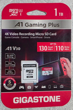 Gigastone 1TB Micro SD Card, Gaming Plus, up to 150MB/s, MicroSDXC Memory Card