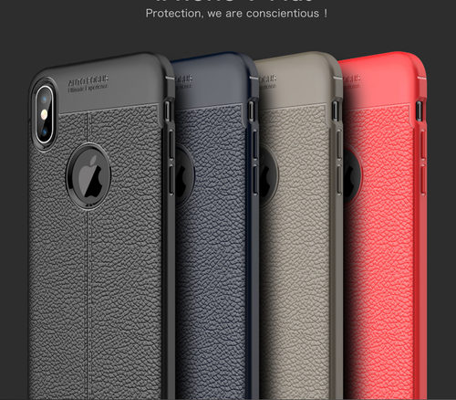 Luxury PU Leather Pattern Hybrid Soft Phone Case Cover For iPhone X XS Max XR - Photo 2 sur 7