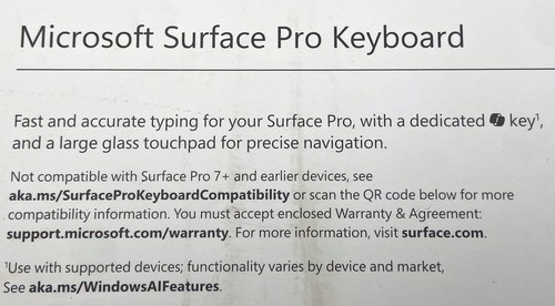 Microsoft Surface Pro Keyboard Black for Pro 11, Pro 9, and Pro 8 (EP2-00425) - Picture 6 of 9