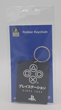 Playstation Gummi Schlüsselanhänger Since 1994 Knöpfe schwarz Rubber Neu sealed