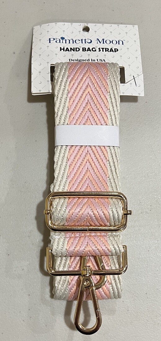 Shoulder Bag Strap Adjustable Crossbody Handle Handbag Replacement Pink/Gold-image