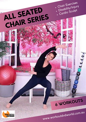 BARLATES ALL SEATED CHAIR WORKOUT SERIES 6 WORKOUTS EXERCISE DVD LINDA STEJSKAL