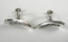 Vintage modernist sterling silver Esther Lewittes Earrings — photo 3