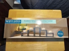Wayland Square 6-Piece Tiered Wood Votive Candle Holder