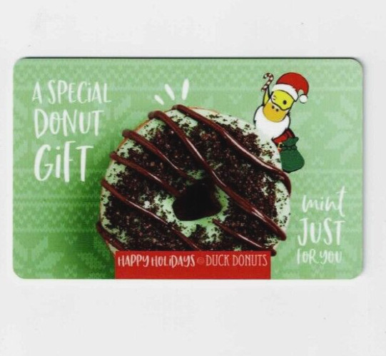 Duck Donuts Gift Card - Christmas Holidays - Mint Just for You - No Value