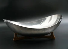 Vintage Modern Centerpiece Dish Wood Stand 