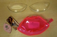 Silicone Bra Inserts in "Pink Lip" Kiss Carry Case