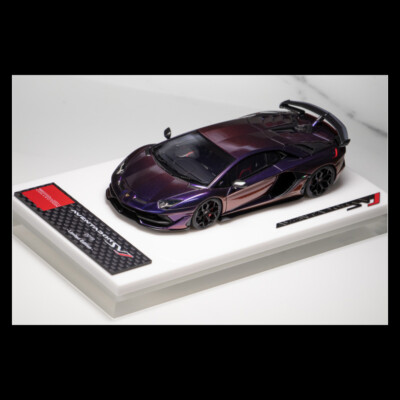 MakeUp 1:43 Scale Lamborghini Aventador SVJ 2018 EM438SC Diecast Car Model Resin