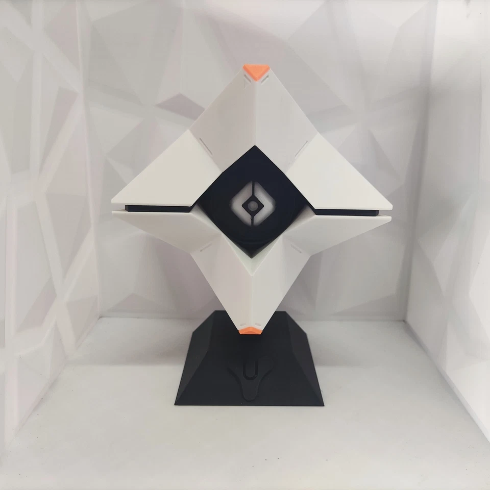Impreso en 3D Personalizado Destiny Generalist Shell Ghost con Ojo Iluminado y Soporte Foto 4 de 4