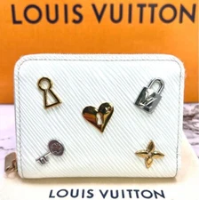 Louis Vuitton Epi Love Lock Zippy Coin Purse Blanc M63994