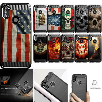 Case For [Samsung Galaxy A11][Flex TPU Fiber SET1] Slim Flexible Shock