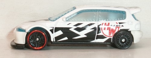 LOOSE 2023 HOT WHEELS 1:64 WHITE HONDA CIVIC CUSTOM FROM MULTIPACK - Picture 7 of 9