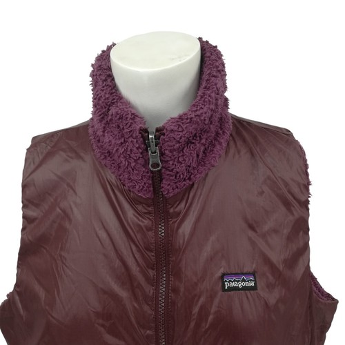 Patagonia Los Labos Reversible Teddy Bear Vest Size L? Purple Light Balsamic - Picture 15 of 20