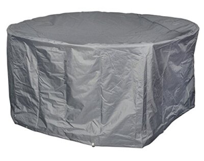 Wehncke Schutzhülle Deluxe für Gartentische, anthrazit, Ø 125 x 83 cm, 15159
