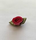 Satin Ribbon Roses Flowers Rosebuds Appliques Small Assorted Colors 36 144 pcs