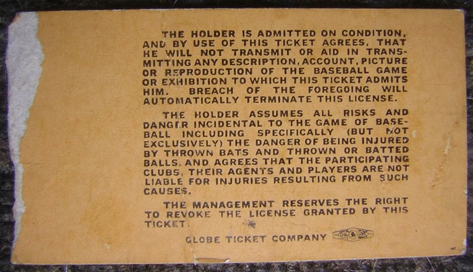 June 24, 1969 Boston Red Sox Grandstand Ticket Stub vs. Cleveland Indians - Yaz - Image 2 of 2