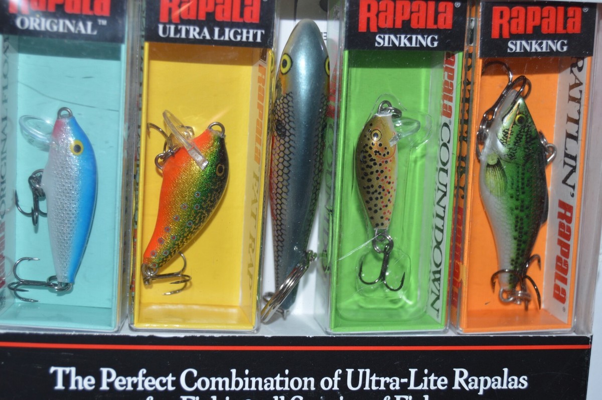 rapala ultra lite kit fishing lures with shad rap key ring