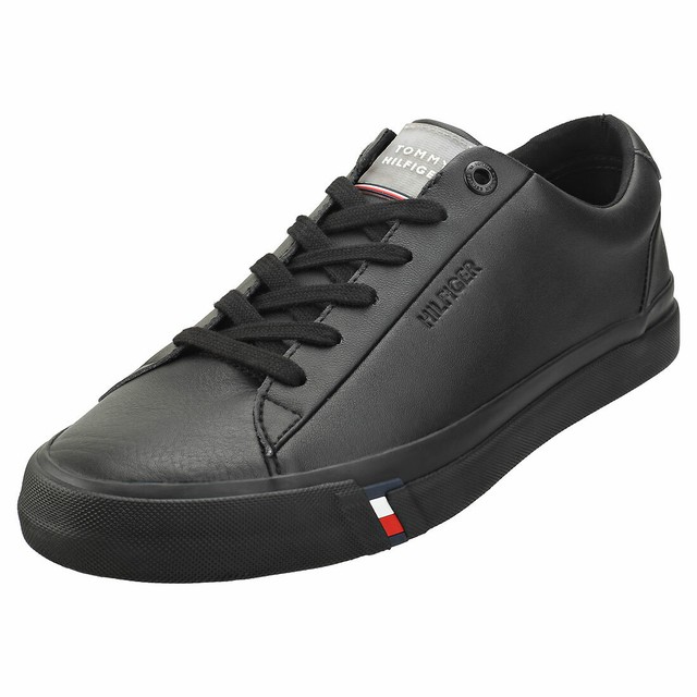tommy hilfiger corporate leather trainers