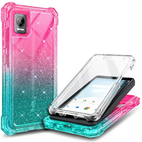 For AT&T Vista 2023 Case Full Body Phone Cover with Tempered Glass Protector - Picture 33 of 44
