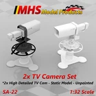 Slotcar Scenery Accessories Tv Camera Set x2