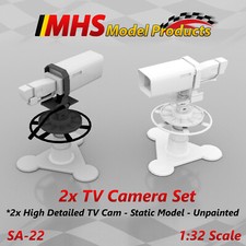 Slotcar Scenery Accessories Tv Camera Set x2