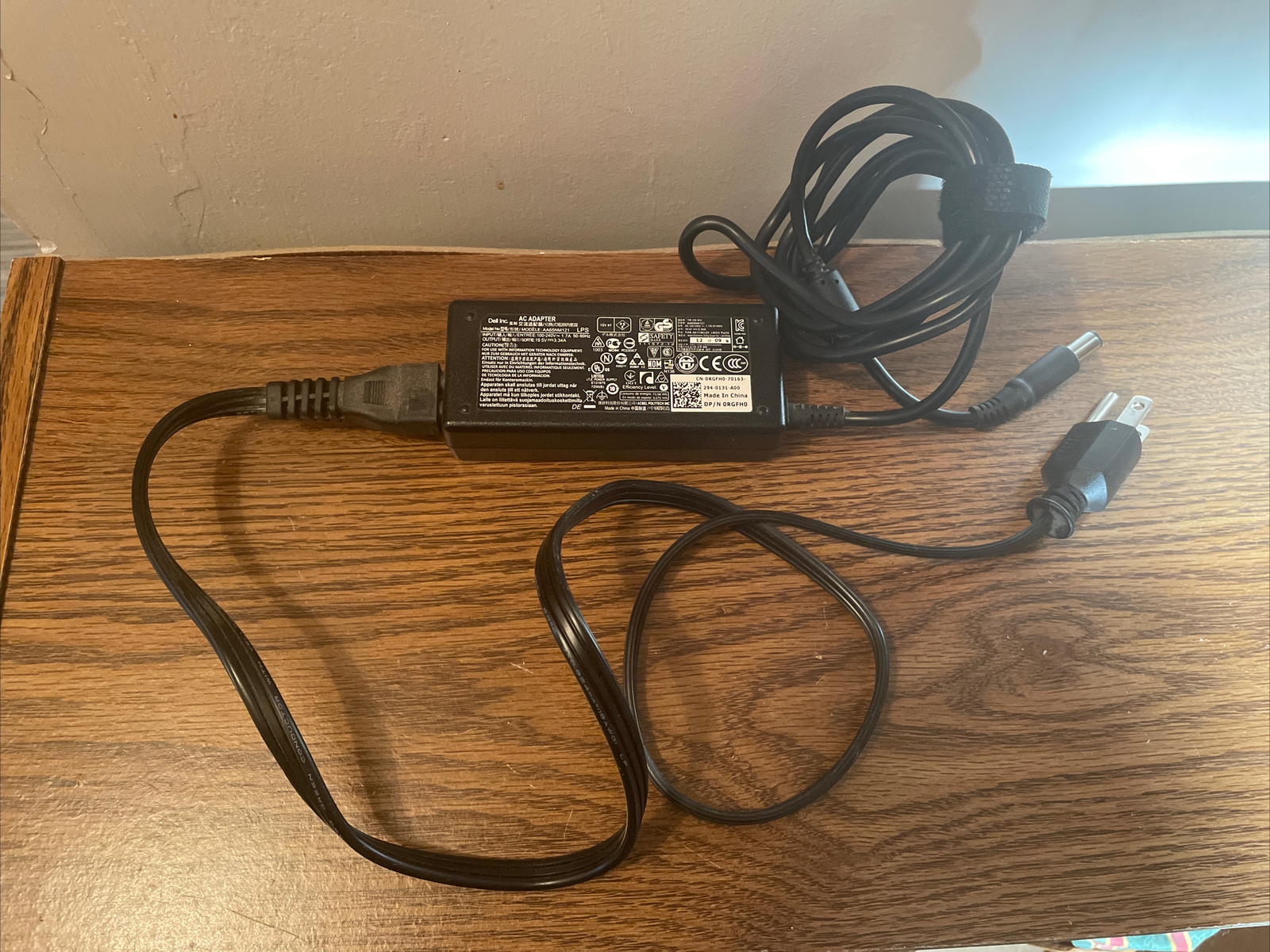 Dell AA65NM121 Laptop AC/DC Power Adapter Cord 19.5V / 3.34A 65w Free Shipping