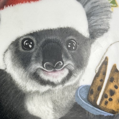 Alex Liddy Koala Christmas Treats Dish Olivia York Australiana Bone China Star - Picture 9 of 12