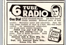 1927 PRINT AD American Auto & Radio Harry Schwartzberg Pres Kansas City MO