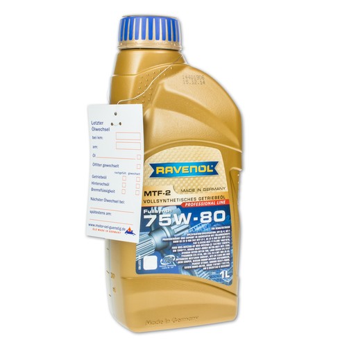 1 Liter SAE 75W-80 API GL4/ GL5 für MTF-94 Fluid für Land Rover, MG, Mini