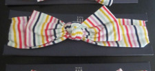Baby Girl's Hair Multi Color Stripes Knit Headband Bow Age 6-36 Months Elastic