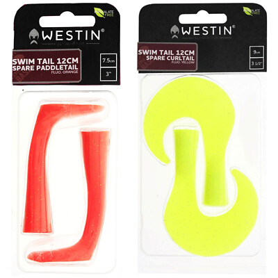 Westin Swim Tail Hybrid Spare Paddle Curl Tail 2er Pack Ersatzschwänze