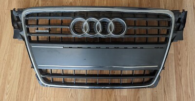 2009-2012 AUDI A4 - Front Bumper Grille Assembly 8K0853651(Has cracks/scratches)